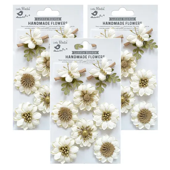 Pack of 3 - Little Birdie Arcadia Paper Flowers 8/Pkg-Amor Mio {1}