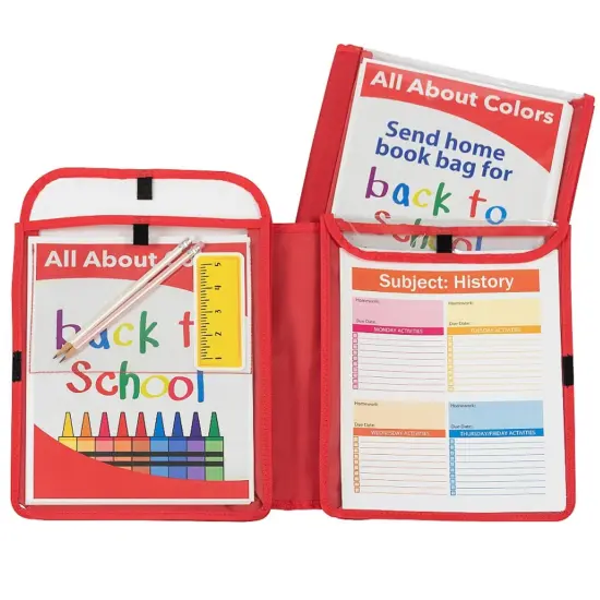 Homework Connector Folder, Red {1}