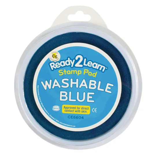 Jumbo Circular Washable Stamp Pad - Blue - 5.75" dia. {1}