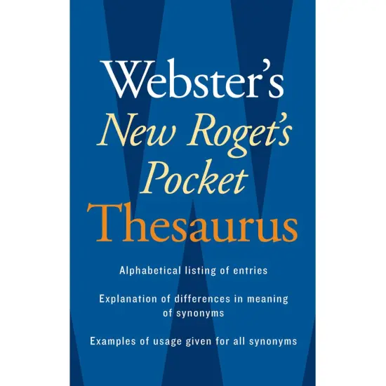 Webster's New Roget's Pocket Thesaurus {1}