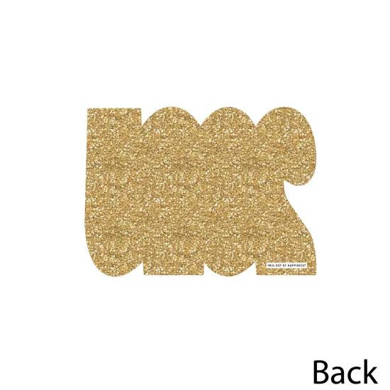 Big Dot of Happiness 2025 Gold Graduation Decorations - DIY Party Essentials - Set of 20 {4}