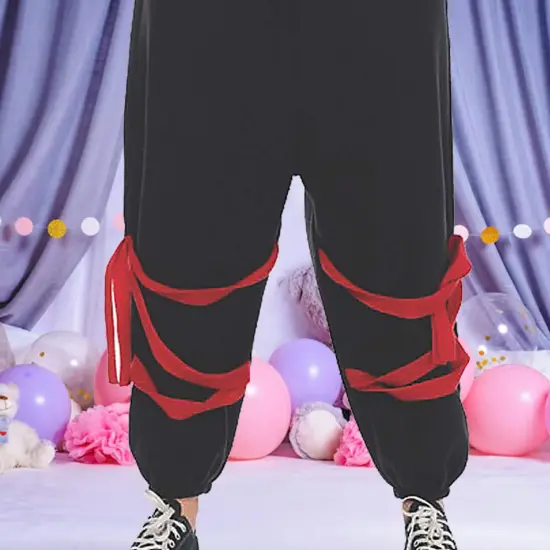 Women's Ninja Kigarumi Costume Fleece Onesie with Foam Sword {5}