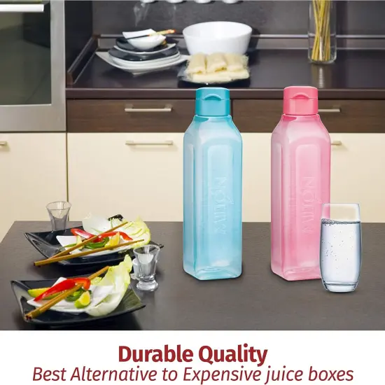 Sports Water Bottle Square Juice Box 4 Set {5}