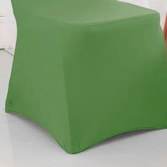 1 Piece Spandex Banquet Chair Cover Clover Green Stretch Wrinkle-Resistant Event Decoration. {4}