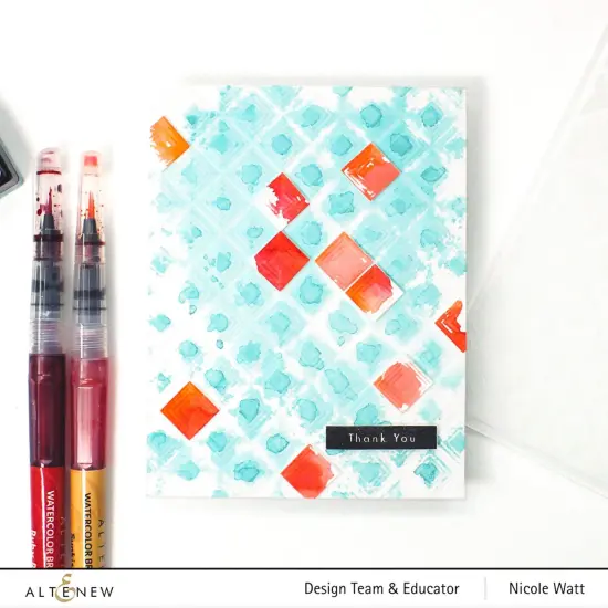 Mod Squares 3D Embossing Folder {2}