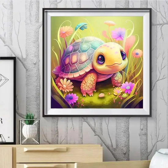 Turtle Diamond Painting Kits - Cute Turtle Diamond Art Kit {2}