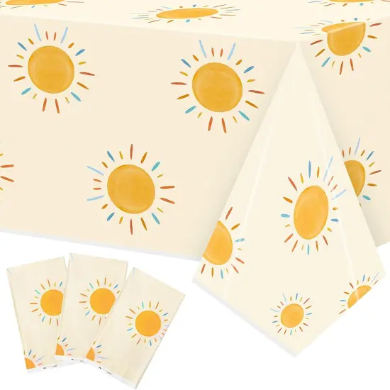 3Pcs Retro Boho Sun Tablecloths {1}