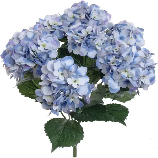 4-Pack: Blue Hydrangea Bush with 7 Sprays, 20-Inch, Patio & Garden, Floral Bush, Floral Home by Artificial Flowers {1}