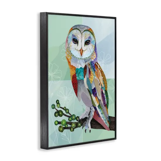 Stupell Industries Barn Owl with Boho Pattern Framed Giclee, design by Lisa Morales {3}