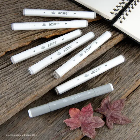 RM-905WGY | Azure&trade; 7pc Warm Gray Color Marker Set {4}