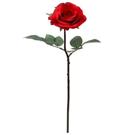 4PC 27&rdquo; Real Touch Red Rose &ndash; 4&rdquo; Diameter Artificial Flower {1}