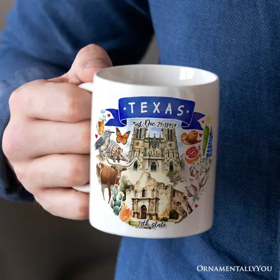 Artistic Texas State Themes and Landmarks Mug {2}