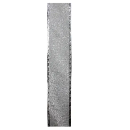 Northlight Pack of 12 Gray and Silver Wired Christmas Craft Ribbons 2.5" x 120 Yards {3}