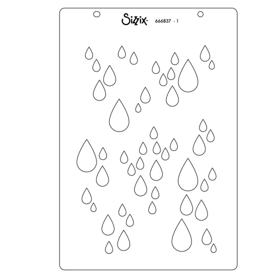 Sizzix A5 Clear Stamps Set by Stacey Park-Drip, Drip, Drop {4}