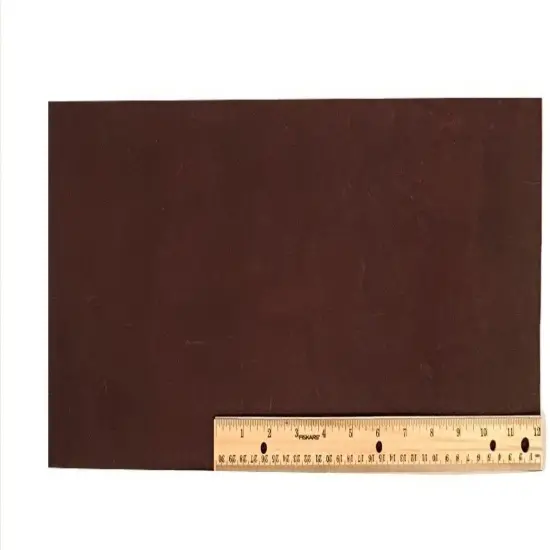ELW Suede 2-5 oz (1.4-2mm) Lace Leather Dark Brown Cowhide 18" X 7" Cowhide {1}