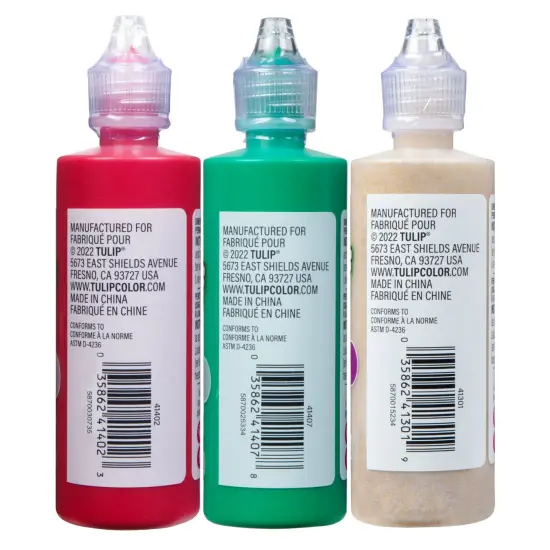 Tulip Puff Paint Shiny Christmas, Multi-Surface Craft Paint, 4 fl. oz. 3 Pack {2}