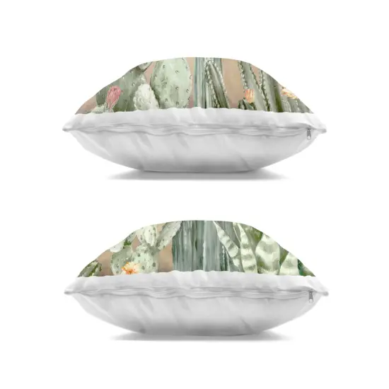 Stupell Industries Cactus Blooms Among Thorns 2 Piece Decorative Printed Throw Pillow Set design by Luna Mavis, 18 x 7 x 18 {3}