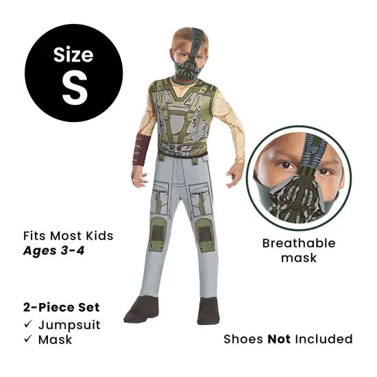 Rubies The Dark Knight Rises Bane Boy's Halloween Costume- Small Beige {5}