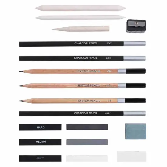 Brea Reese: Beginners Sketch & Draw Set - 18pc - Pencils-Erasers-Tools Set, Comprehensive Kit, Perfect for Multiple Techniques, Adult Art Supplies {3}