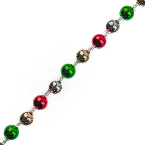 Crystal Lane DIY 7" Designer Holiday Red & Green Glass Bead Mix Strand Acrylic / Red &Green {1}