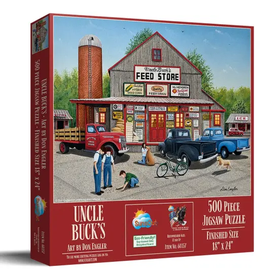 Sunsout Uncle Buck's 500 pc Jigsaw Puzzle 60357 {3}