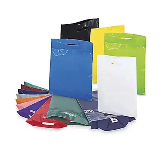 12 x 15" Eco Friendly Die Cut Handle Bags Ast Colors {4}