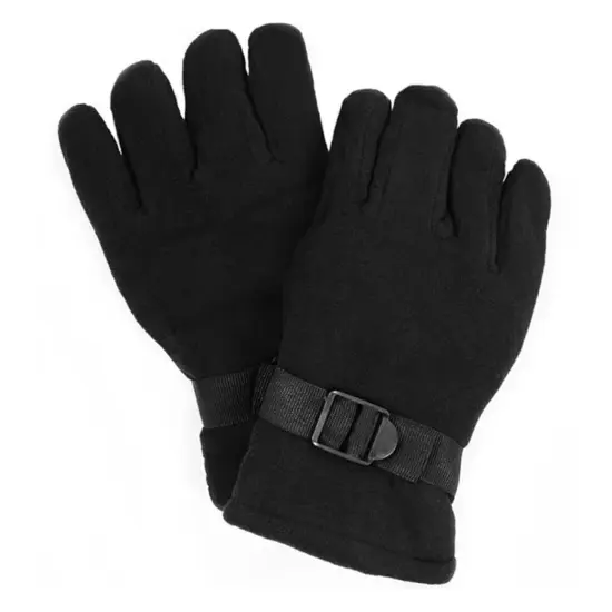 Men's Fleece Gloves Collection Black {4}