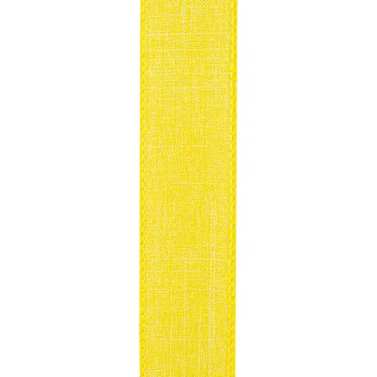 Every Day Linen Value Wired Edge Ribbon -- 1.5" x 10 yards -- Yellow Color {3}