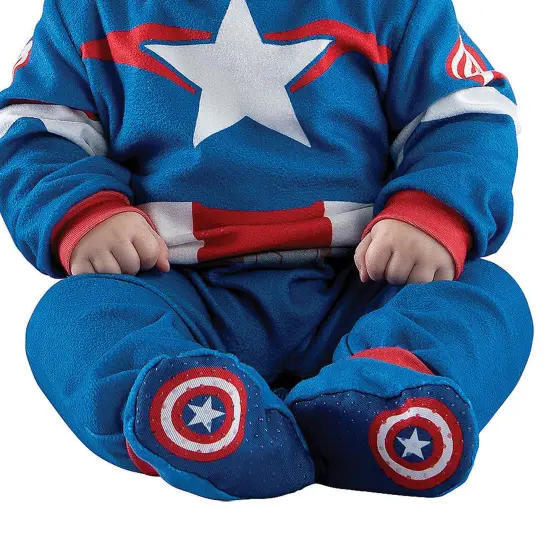 Capt America Steve Rogers Infant Costume {3}