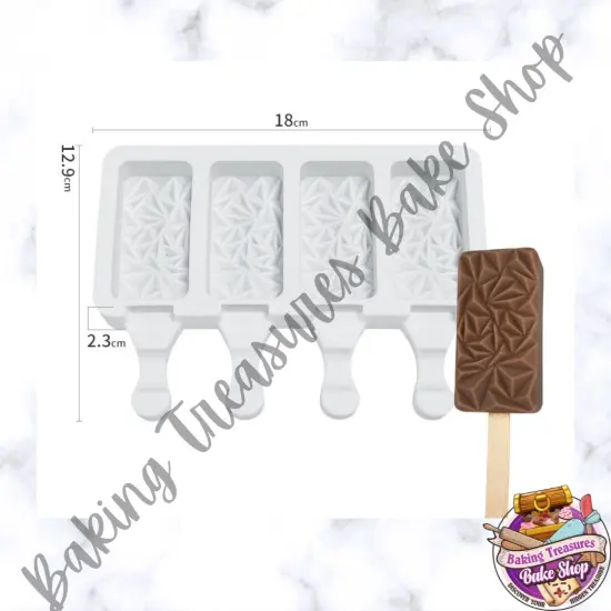 Geometric CakesiclesSiliconeMold {2}