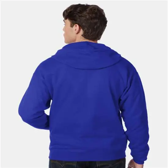 Hanes&reg; Ecosmart Full Zip Hooded Sweatshirt Navy {7}