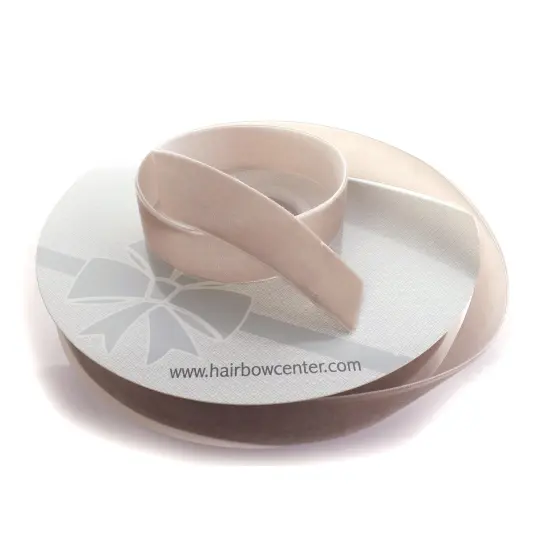 1" Velvet Ribbon (5yd & 25yd Spool Lengths) Taupe {4}