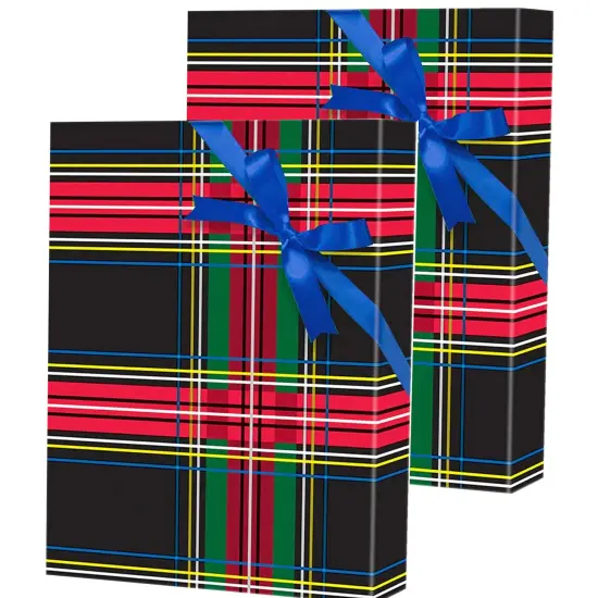 Plaid Christmas Wrapping Paper Rad Plaid 24 '' &times; 833 ' {6}