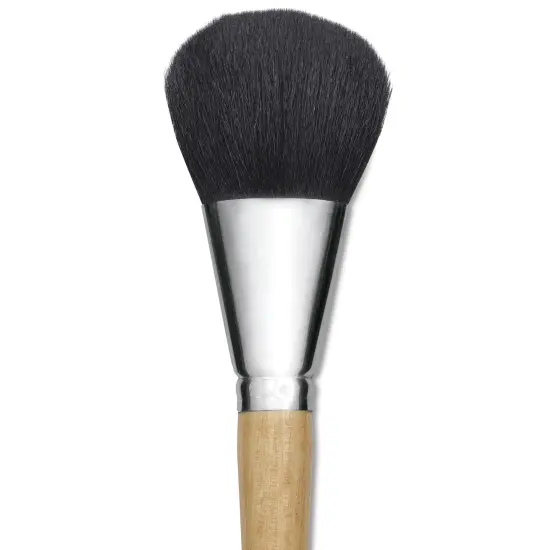 Utrecht Colossal Black Goat Hair Oval Brush - Oval, Short Handle, Size 48 {1}