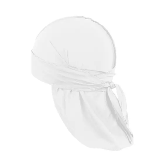 6 Pack Men's Durag Headwrap Waves Headscarf Bandana Doo Rag Long Tail {1}