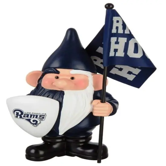 Los Angeles Rams Gnome with Flag Rams House {1}