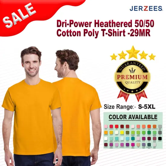 Jerzees&reg; Dri Power Cotton Polyester T-Shirt True Red {2}
