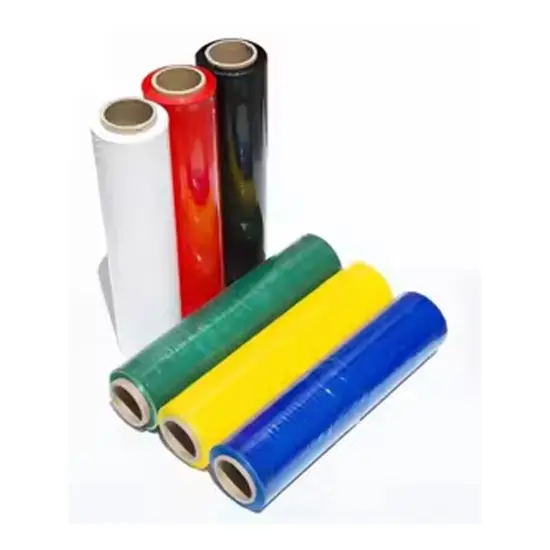 18" x 1500' Solid Colored Stretch Film 4 Rolls per Case {2}