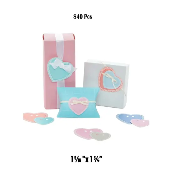 Blue Heart Shape Tags 1.56" x 1.75" {1}