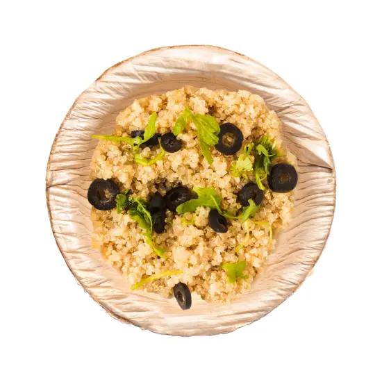 Round Palm Leaf Eco Friendly Mini Disposable Dip Bowls - 0.5 oz. (100 Bowls) {2}