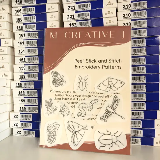 MCreativeJ Bugs Embroidery Patterns - Stick and Stitch Insect Embroidery {3}