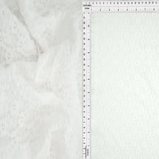 1 Yard Ditsy Floral Lace Fabric, 52/53&Prime; Wide Nylon Cotton Spandex Blend SAGE {6}