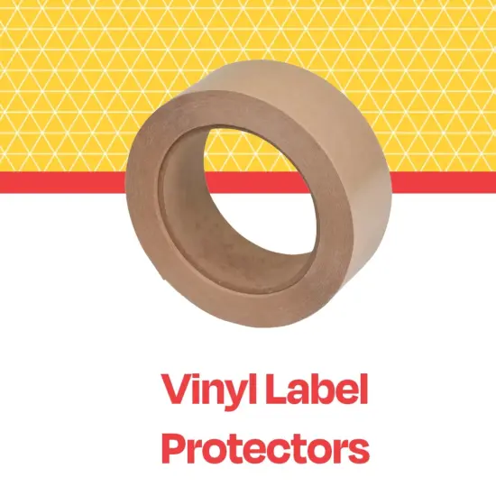 School Smart Vinyl Label Protectors, Round Corner Rectangle, 1-1/2 x 4 Inches, Clear, Pack of 500 {7}