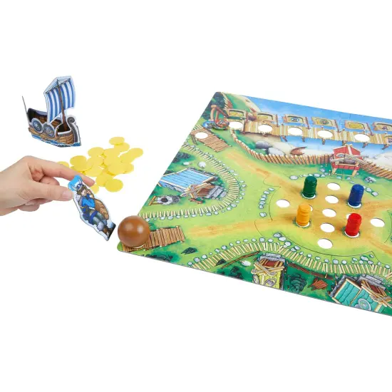 HABA Valley of The Vikings: Fun Kids Board Games, Action-Packed Barrel Bowling Adventure Games for Ages 6+, 2019 Children's Game of The Year Winner Multicolor {5}