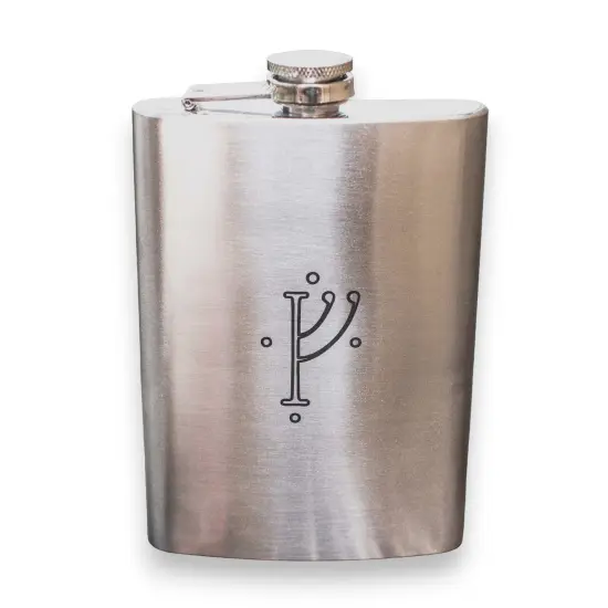 8oz G Rune Stainless Steel Flask {1}