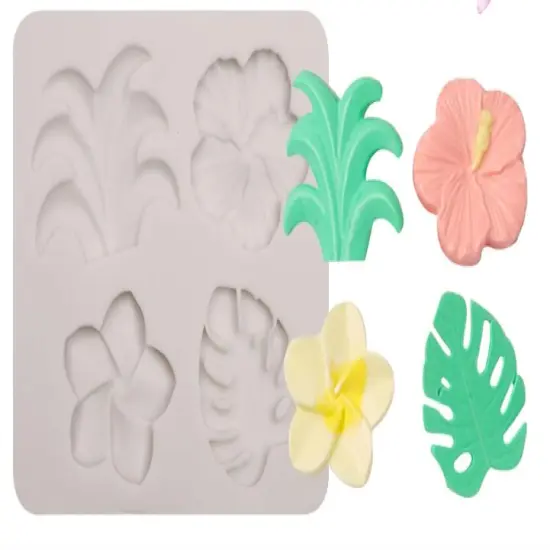 Tropical Monstera Leaves Silicone Molds {2}