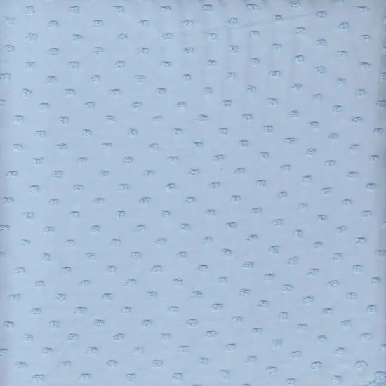 1 Yard Swiss Dot Chiffon Solid Woven Fabric Lightweight Sheer Drapery 57/58" Width BLUE VINTAGE {4}