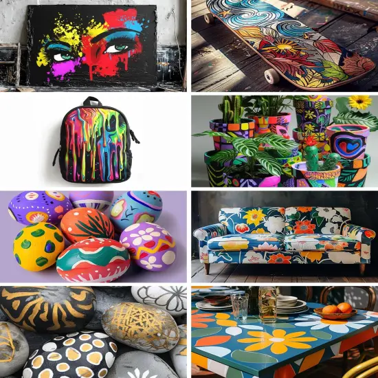 Airbrush Paint, 36 Colors with 4 Thinner Airbrush Paint Set {5}