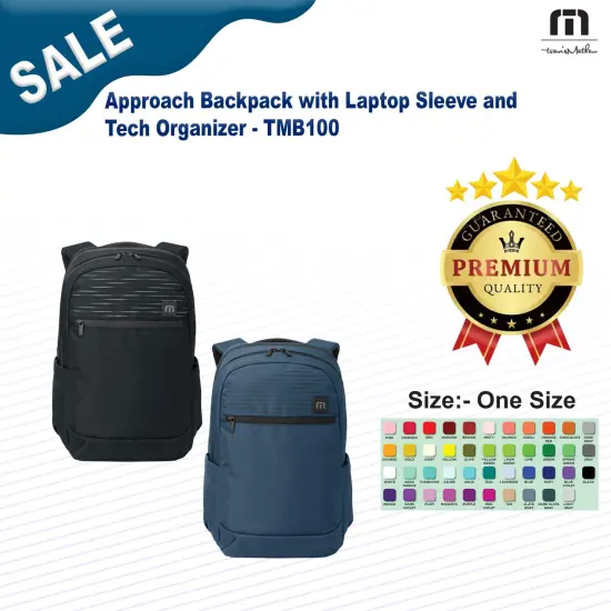 TravisMathew&reg; Approach Backpack with Laptop Sleeve and Tech Organizer Graphite {2}