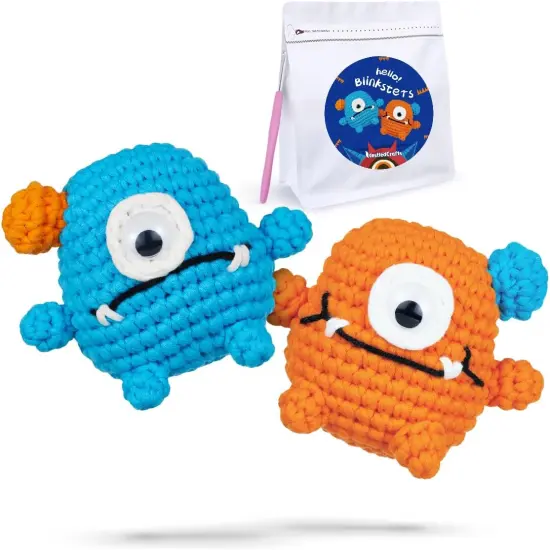 Amigurumi Crochet Animal Kit with Extra Yarn - Blinksters {1}